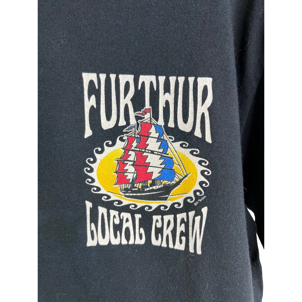 Grateful Dead Deadhead Tee Shirt Men M Black Cotton Furthur‎ Local Crew - Picture 2 of 5